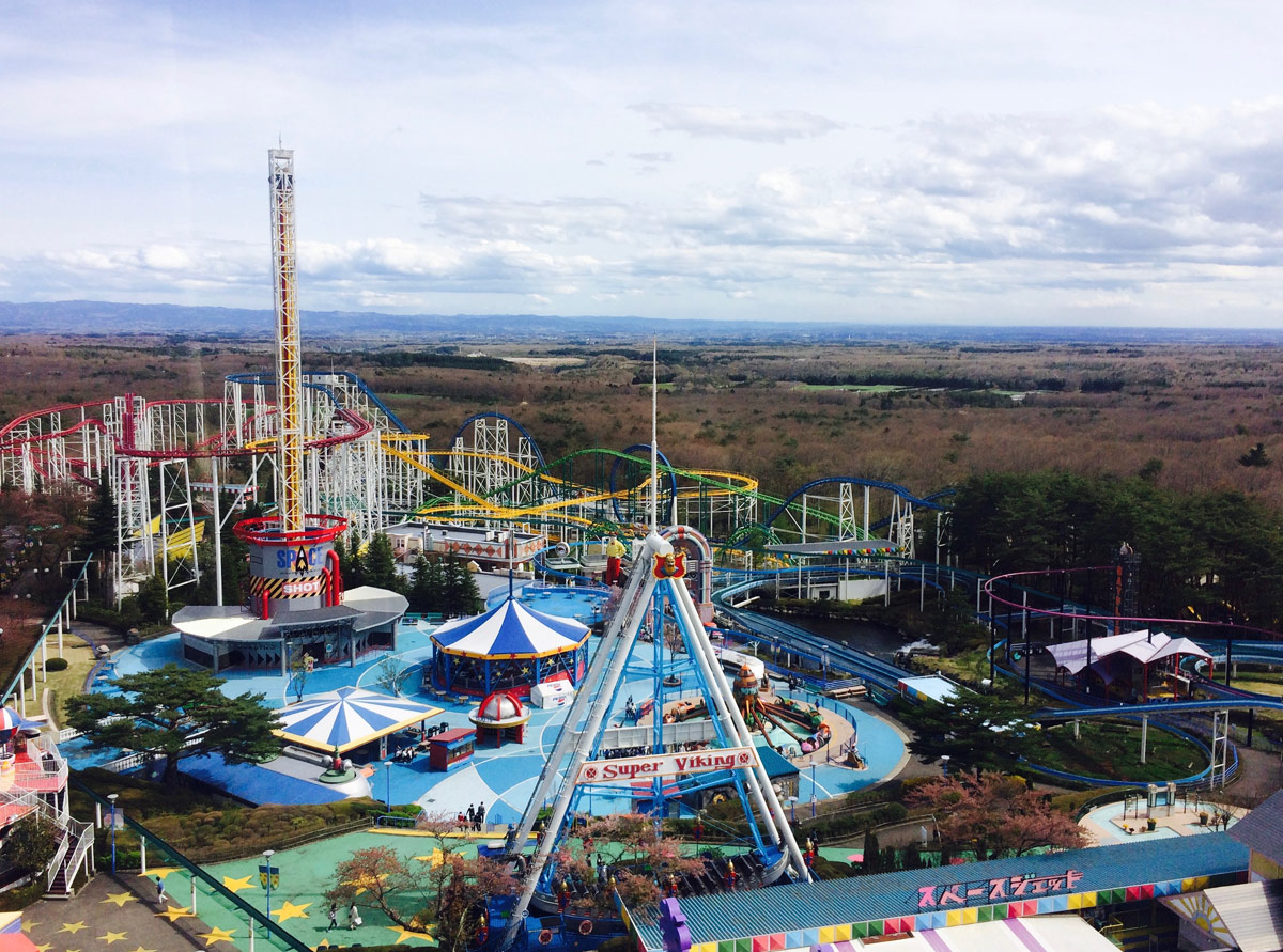 Nasu Highland Park - View of the park from the Ferris Wheel